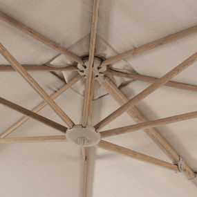 Siesta Premium 300 x 300 cm. zand met houtlook frame - afbeelding 2