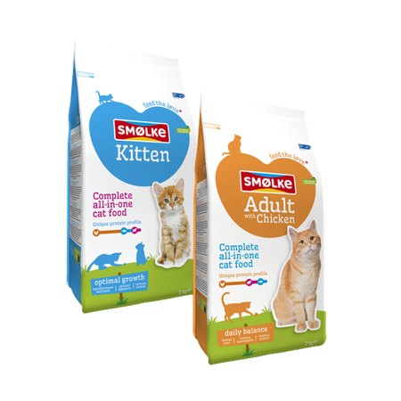 Smolke kattenvoer 2-4 kg. vanaf