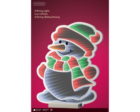 Sneeuwpop Infinity light L40,2 B59,2 H60cm koel wit/multi - afbeelding 1