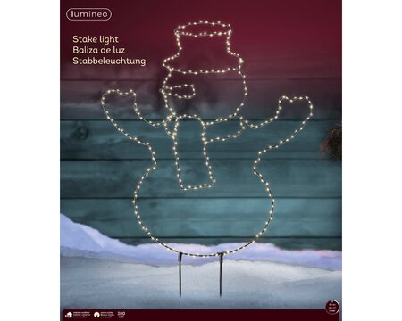Sneeuwpop stake light ijzer steady mirco LED - afbeelding 1