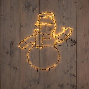Sneeuwman Zwaaiend Classic Warm LED H60 B50 cm - afbeelding 2