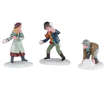 SNOWBALL SKIRMISH, SET OF 3