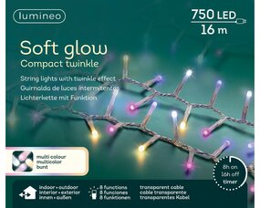 Soft glow compact lights L16m 8 functie twinkel effect multi LED - afbeelding 4