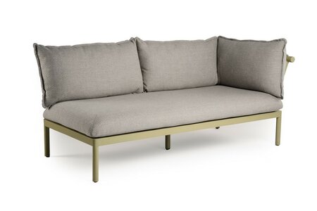 Sola Lounge 2-seater Sofa With Switchable Armrest Olive Green