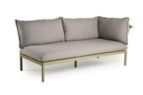 Sola Lounge 2-seater Sofa With Switchable Armrest Olive Green