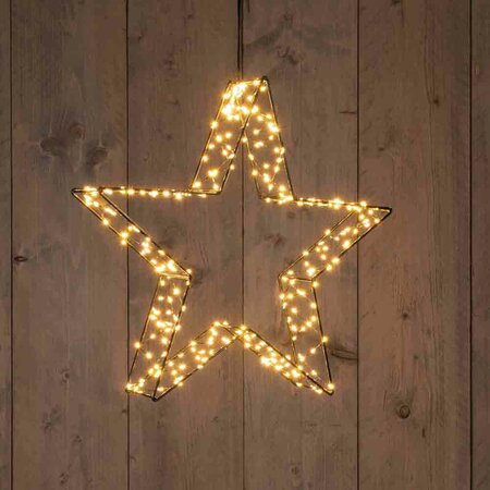 Ster 3D D36cm Frame zwart LED