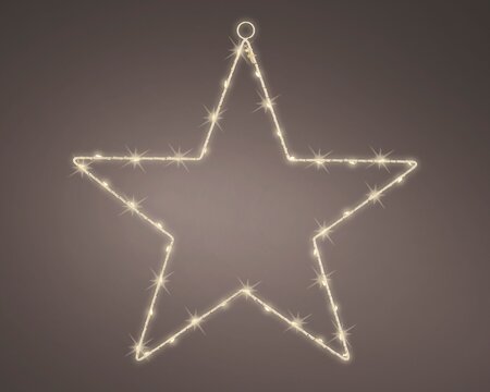 Ster frame metaal Micro LED - afbeelding 3