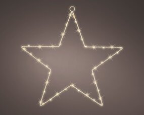 Ster frame metaal Micro LED - afbeelding 3
