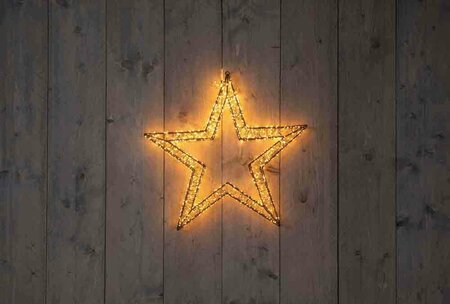 Ster metaal 3D D56cm LED - afbeelding 2