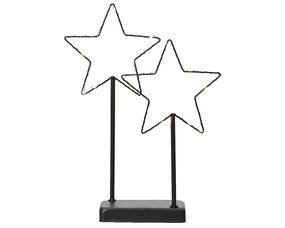 Sterren frame L6 B24 H34cm wit/warm wit Micro LED - afbeelding 1