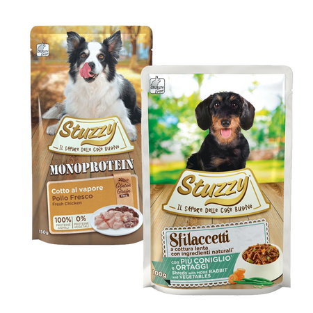 Stuzzy hond 100-150 gram shreds en monoprotein, vanaf