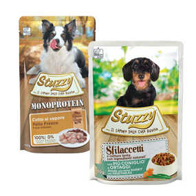Stuzzy hond 100-150 gram, vanaf