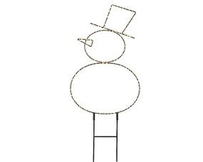 Micro LED stake light metaal snowman steady buiten
