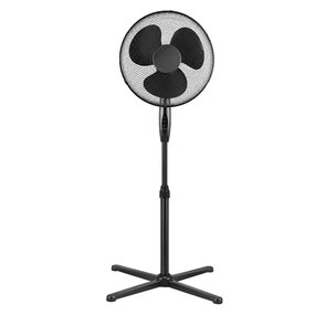 Ventilator staand zwart