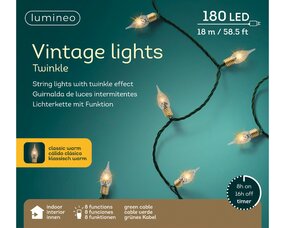 Vintage lights L1790cm 8 functie twinkel effect LED - afbeelding 3