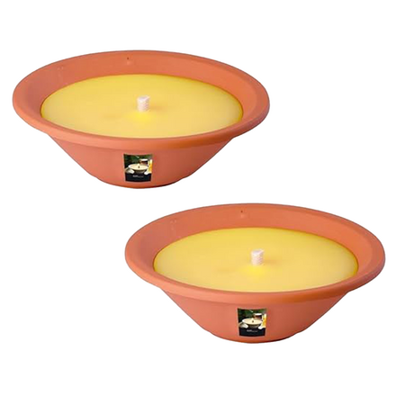 Vlamschaal d23h6.5cm ivoor