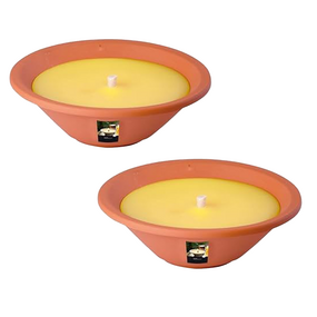 Vlamschaal d23h6.5cm ivoor