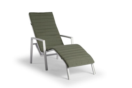 Wave Sun Lounger White - afbeelding 1