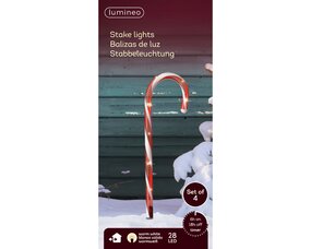 Zuurstokken stake light plastic 8 functie twinkel effect micro LED - afbeelding 2
