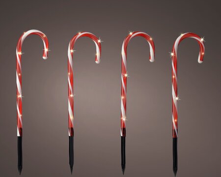 Zuurstokken stake light plastic 8 functie twinkel effect micro LED - afbeelding 3