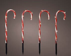 Zuurstokken stake light plastic 8 functie twinkel effect micro LED - afbeelding 3
