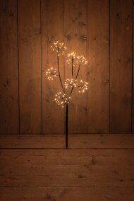 Zwarte Tak Dandelion LED Classic Warm H70cm - afbeelding 2